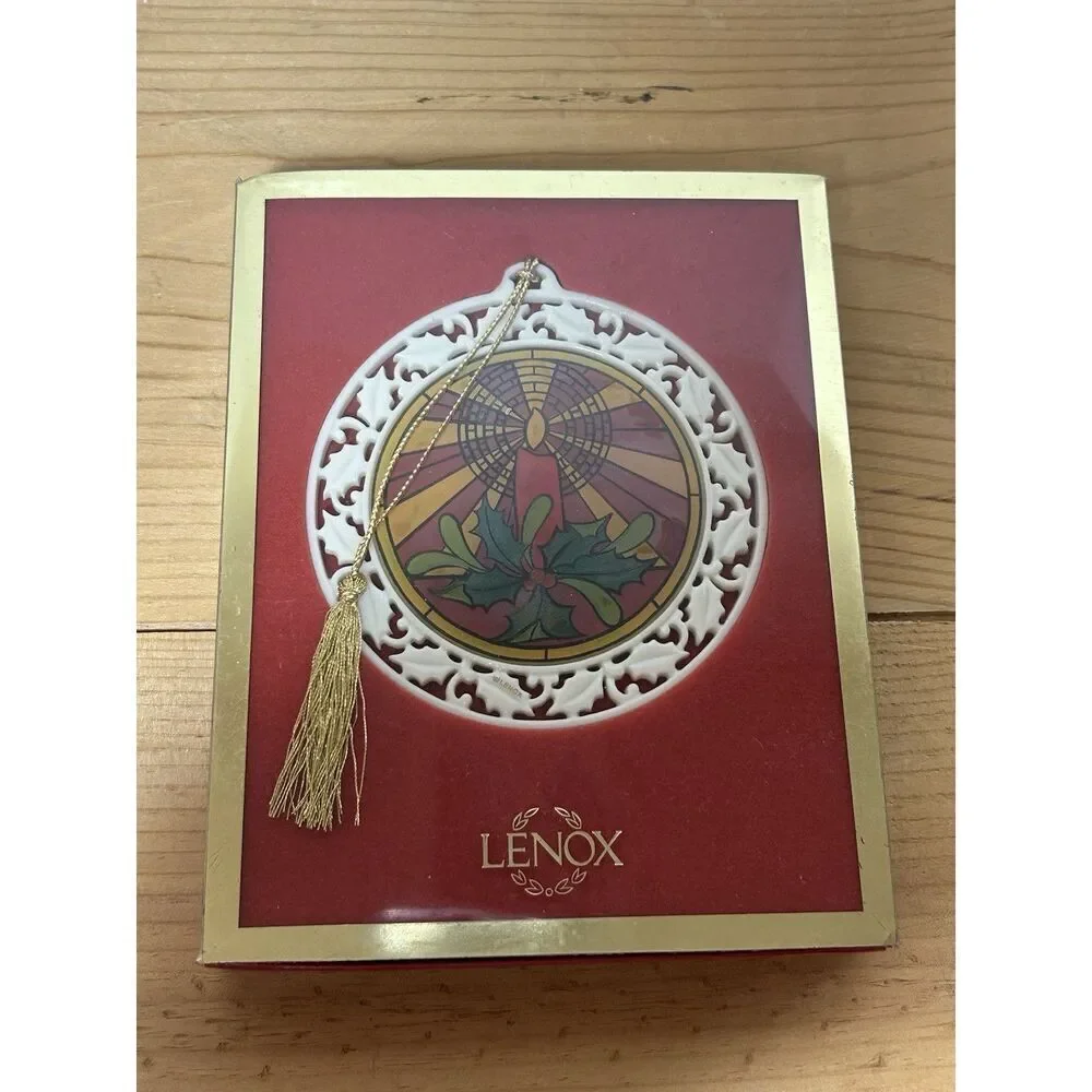 Lenox Stained Glass Candle Ornament